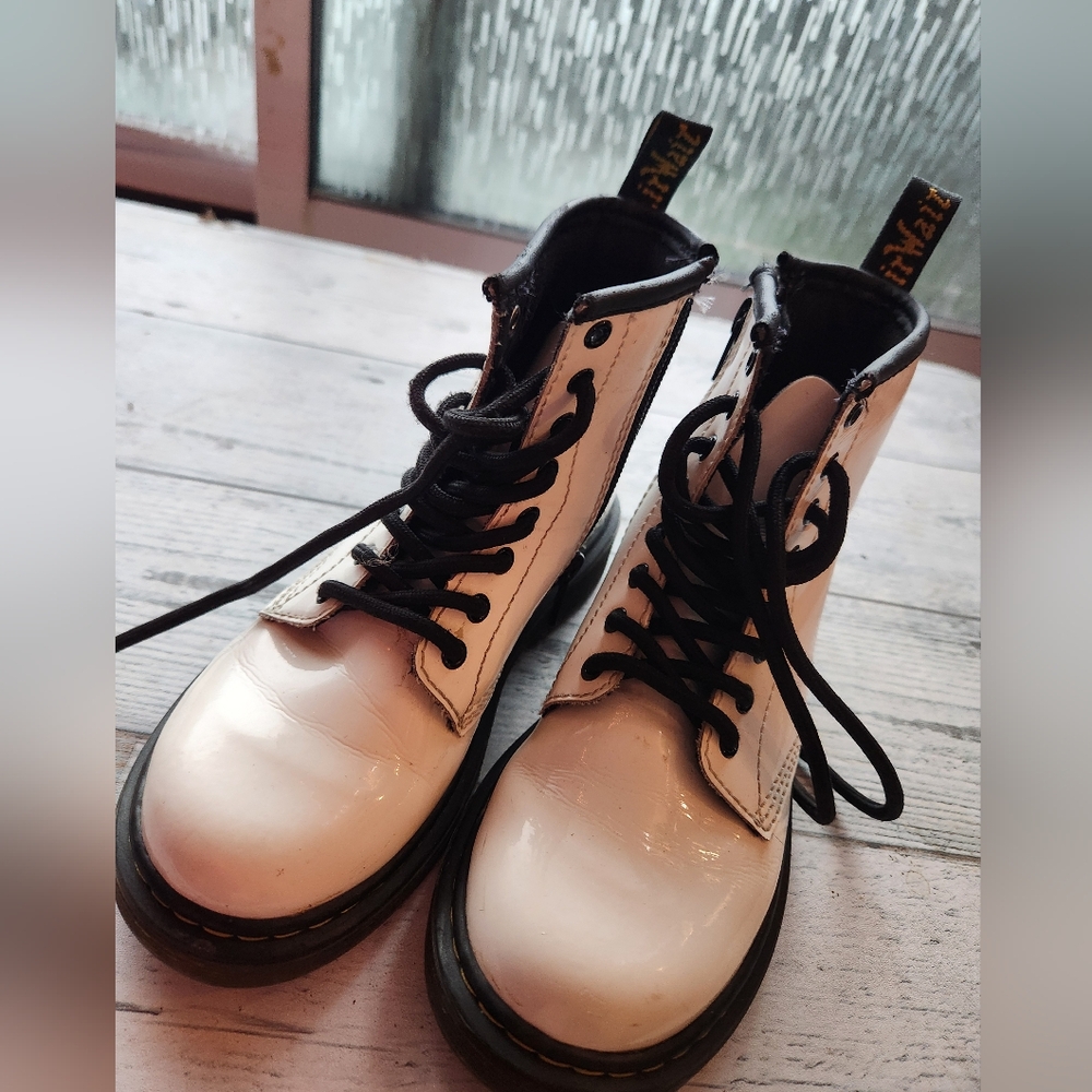 White Doc Martens kids US 13
